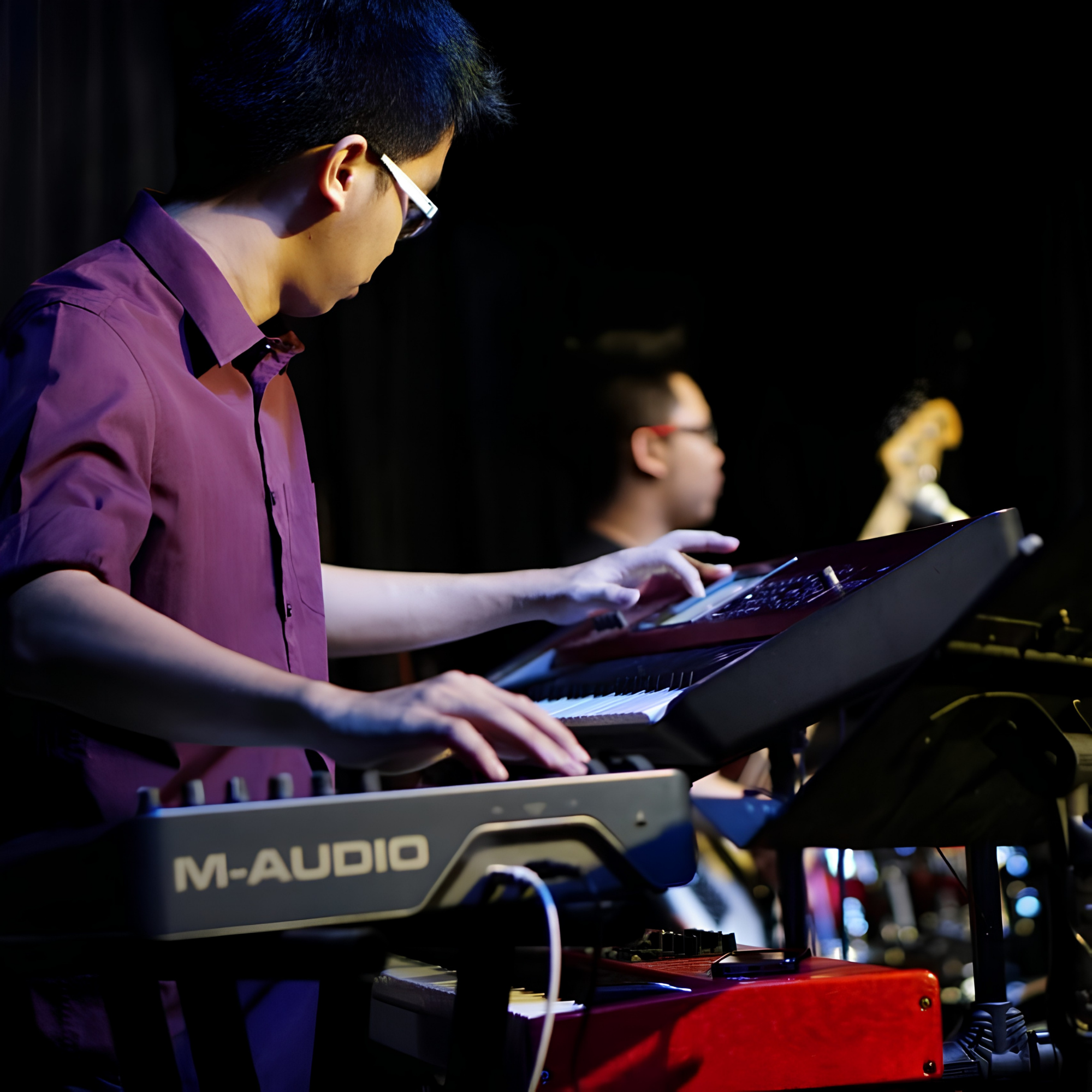 Keyboard performance with other musicians